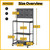 Large Size Fishing Rod Holders for Garage, 3-Tier Fishing Pole Rack