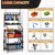 Heavy Duty Fishing Rod Rack, Fishing Organizer for Garage, Fishing Gear