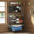 Kikihouse 4-Tier Heavy Duty Fishing Rod Holders for Garage with Pegboard and Hooks