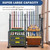 Fishing Rod Holders for Garage, 24 Rod Fishing Pole Rack Cart with Wheels