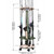 360° Rotating 16-Rod Fishing Rod Holder Rack with Wheels