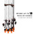 V10 Rod Rack with Spooling Station, Wall Mounted Fishing