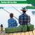Fishing Rod Case, Portable Fishing Pole Bag 4.27ft Waterproof Rod Reel