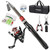 Fishing Pole Combo Set 6.9ft Telescopic Fishing Rod and Reel Combo