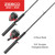 Reels and Fishing Rod Combos (2-Pack), 5-Foot 6-Inch 2-Piece Fishing Pole