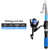 Collapsible Fishing Rod Set, 2.1m/6.89ft w/ 2 Spinning