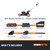WORX Nitro 21" Cordless Lawn Mower, Brushless Electric Mower for 1/2 Acre, Push Lawn Mower with 7-Position Height Adjustment, 2 × 5.0 Ah Batteries & Charger Included, WG752