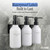 Shampoo and Conditioner Dispenser Wall Mounted Set of 3 White Black - No Drill Shower Soap Dispenser for Bathroom Refillable - Spa Hotel Style Accessories by MaisoNovo