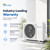 Senville LETO Series Mini Split Air Conditioner Heat Pump, 24000 BTU 208/230V, Inverter, Works with Alexa, 2 Ton, White