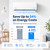 Senville LETO Series Mini Split Air Conditioner Heat Pump, 12000 BTU 110/120V, Inverter, Works with Alexa, SEER2 20.8, 1 Ton, White