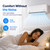 Senville LETO Series Mini Split Air Conditioner Heat Pump, 30000 BTU 208/230V, Inverter, Works with Alexa, 2.5 Ton, White