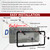 2PCS Clear License Plate Covers and Frames, Personalized License Plate Frame with Screws Screw Caps Washers, Rust-Proof Auto LicensePlate Holder, Universal License Protector for Standard US Plates