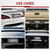 2PCS Clear License Plate Covers and Frames, Personalized License Plate Frame with Screws Screw Caps Washers, Rust-Proof Auto LicensePlate Holder, Universal License Protector for Standard US Plates