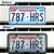2-Pack License Plate Cover Frames Protector Combo, Clear Plate Frame Anti-Scratch Anti-Glare for Car Truck SUV, Includes All Mounting Hardware (Grey)