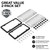 License Plate Frame Cover, Clear License Plate Protector 2 Pack, ABS Car Rear Front Plate Frames with Screws Caps, Rustproof, Unbreakable, Easy Install for Cars, Trucks, SUVs, Clear Gray