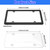 Uliche 2 Pack Universal Transparent Car License Plate Cover & Frames Combo Clear colorless License Plate Protector with Screws & Caps, Rust-Proof, Unbreakable for Most US Standard Cars