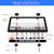 Uliche 2 Pack Universal Transparent Car License Plate Cover & Frames Combo Clear colorless License Plate Protector with Screws & Caps, Rust-Proof, Unbreakable for Most US Standard Cars