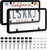 KLSKKJ 2 Pack Clear License Plate Covers and Frames, License Plate Protector Unbreakable Plastic Shields Tag Holder Fits Standard US Plates with Screws Caps