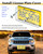 BGGTMO Clear License Plate Cover - 1 Pack 100% Crystal Clear Bubble Car Tag Plate Protector, Street Legal Unbreakable Acrylic Protective Shield with Screws Caps