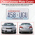 2 Pack Clear License Plate Covers - License Plate Protector Unbreakable Plastic Shields Tag Holder Fits for Standard US Plates (12.2" x 6.3")