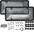 License Plate Protector, Pair of Unbreakable Clear License Plate Covers, Plastic Car Front/Rear License Plate Covers Compatible with American Standard Car