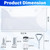 2 PCS Clear License Plate Covers, Unbreakable Novelty Licenses Plate Protect, License Plates Frame for Car Tag, Front and Back with Screws Caps