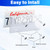 2 PCS Clear License Plate Covers, Unbreakable Novelty Licenses Plate Protect, License Plates Frame for Car Tag, Front and Back with Screws Caps