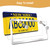 Aootf License Plate Frames Covers - Stainless Steel Car Tag Holder and Clear Flat Shield, Unbreakable Front Rear Protector with Chrome Screws Caps, 2 Sets