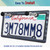 BGGTMO American Flag License Plate Frames- Patriotic USA Stars and Stripes Plastic Car Tag Holder Cover (Gloss on Matte Black) with Screws