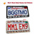 BGGTMO Mountains License Plate Frame- Black Aluminum Car Tag Cover Holder with Stainless Steel Screws Caps, Snow Mountain Tree Decal Sticker, 1 Pack 2 Hole