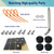 BGGTMO Front License Plate Mounting Kit- Universal License Plate Bracket & Black Aluminum Car Tag Frame for 2 Drill Hole Front Bumper, Adapter Holder with Anti-Theft Screws Bolts Caps Cover Fastener