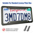 BGGTMO Matte Black Aluminum License Plate Frames- 2 Pack Heavy Duty Car Tag Cover for Front & Rear, 4 Hole Rust Proof Universal Holder, Mount Screws Caps, Inserts, Rattle Proof Pads