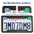 BGGTMO Matte Black Aluminum License Plate Frames- 2 Pack Heavy Duty Car Tag Cover for Front & Rear, 4 Hole Rust Proof Universal Holder, Mount Screws Caps, Inserts, Rattle Proof Pads