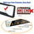 BGGTMO Carbon Fiber License Plate Frames- 2 Pack Black Aluminum Printed Carbon Patterns Car Tag Cover for Front & Rear, 4 Hole Heavy Duty Universal Holder Mount Screws with Caps