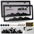 ZXFOOG Mountain License Plate Frames- Plastic Black Car Tag Holder Bracket with Screws Caps, Blackout 2 Packs 2 Hole, Mountain Vinyl Sticker Included