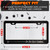 Anime License Plate Frame - 12.2x6.3 Aluminum License Plate Frame Funny with Sleek Matte Black Finish, Standard US/Canada Fit, Screws & Clips Included - Anime Car Accessories for Cars, Trucks & SUVs