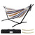 Double Hammock with Stand Included 450lb Capacity Steel Stand