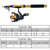 Fishing Rod Short Sea Wheel Set Luya Gear