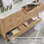 T4TREAM Fluted 9 Drawer Dresser, Modern Chest of Drawers with Faux Marble Top, Curved Profile Design  for Bedroom, Living Room