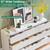Standifurno White Dressers of 9 Drawers, Chest Dresser with Deep Drawers, Modern Dresser Closet for Bedroom,57’’ Wide