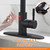 LED Light Single Handle Kitchen Sink Faucet Motion Sensor Smart Hands-Free Black