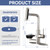 Pull Down Kitchen Faucet with Glass Rinser, 4 Spray Modes Kitchen Faucets with Pull Out Sprayer & Cup Washer