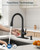 Touchless Kitchen Faucet with Soap Dispenser, Hands-Free, Smart Motion Sensor