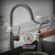 Modern Kitchen Sink Faucet Single Hole Faucet for Kitchen Sink with 2-Function Spray Head