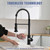 Matte Black Touchless Kitchen Faucet Motion Sensor Activated Smart Hands Free Kitchen Faucets