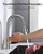 Hiqufet Touchless Kitchen Sink Faucet with Pull Down Sprayer, Stainless Steel