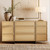 WAMPAT Modern 9-Drawers Dresser for Bedroom, Wooden Chest of Drawers with T-Shaped Wood Legs