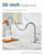 Touchless Kitchen Faucet with Soap Dispenser Brushed Nickel, Side Motion Sensor Lead-Free Faucet