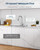 Touchless Kitchen Faucet with Soap Dispenser Brushed Nickel, Side Motion Sensor Lead-Free Faucet