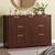 GarveeHome Fluted Dresser for Bedroom with 7 Drawers, Wide Modern Chest Drawers w/Metal Handle, Wooden Dresser TV Stand